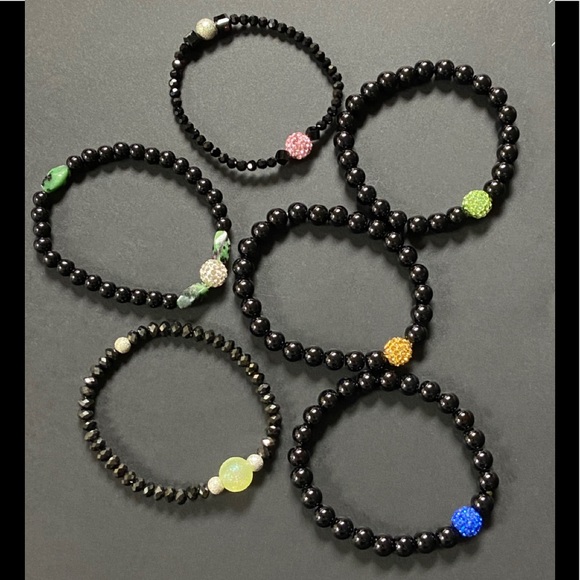 Tourmaline, Jasper & Swarovski Chakra Bracelet - Picture 5 of 6